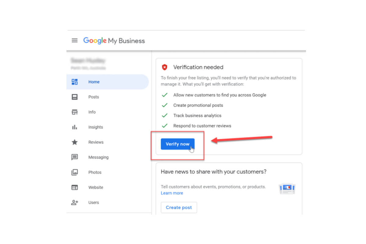 Google My Business Profile Verification