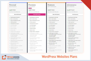 WordPress Websites Plans